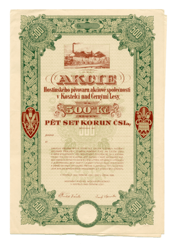 31.10. 1924 Pivovar od knížete Jana II. z Liechtensteinu kupuje akciová společnost hostinských